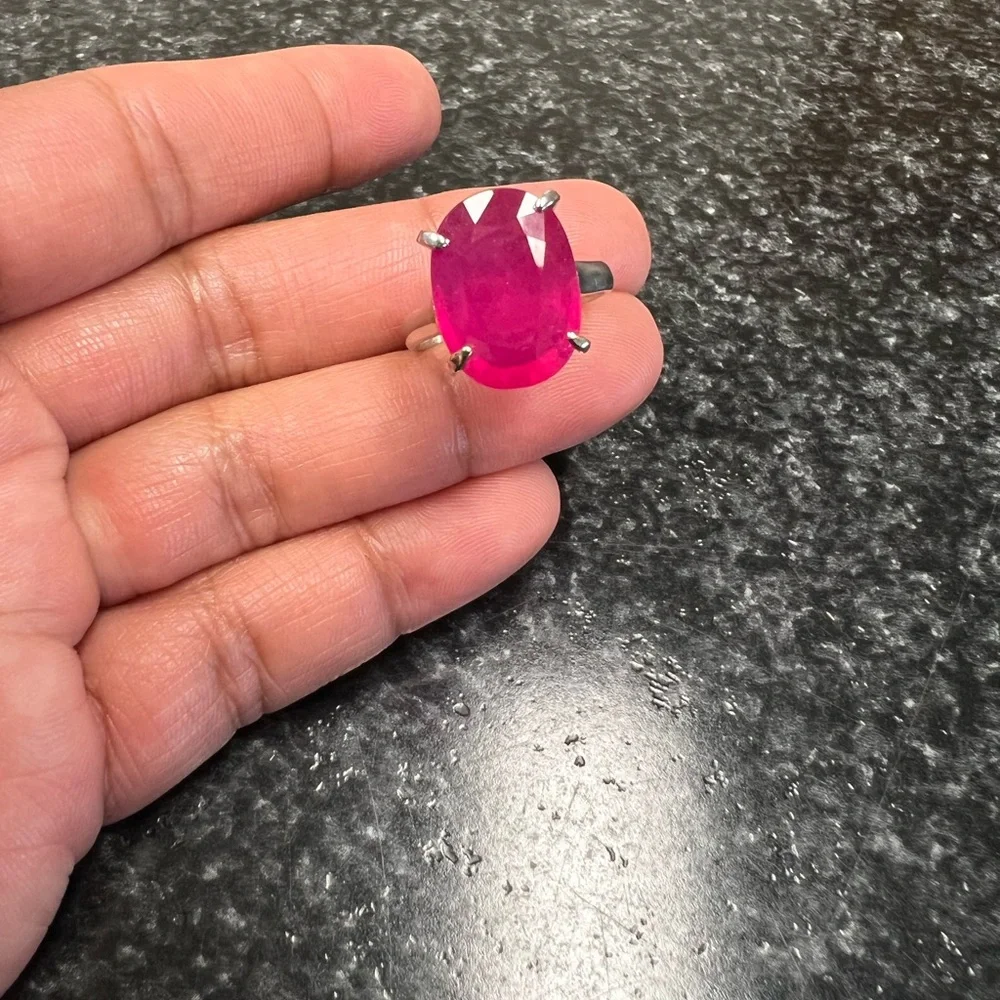 Natural ruby ring - Picture 5 of 12